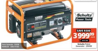 Checkers Schultz Petrol Generator 2500W offer