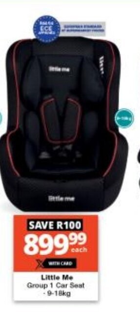 Checkers Little Me Group 1 Car Seat -9-18kg offer