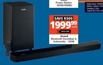 Checkers Xceed Bluetooth Soundbar & Subwoofer - 160W offer