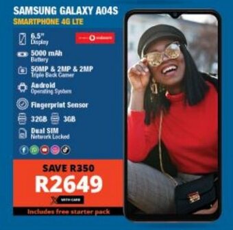 SAMSUNG GALAXY A04S SMARTPHONE 4G LTE