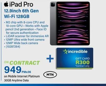 Incredible Connection Ipad pro offer