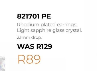 Honey Fashion Accessories Rhodium plated earrings offer
