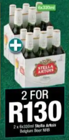 Checkers Liquor Shop Stella Artois 2x6x330ml offer
