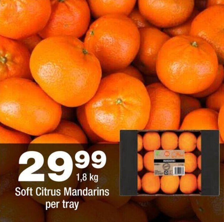 Soft Citrus Mandarins per tray offer at OK Foods