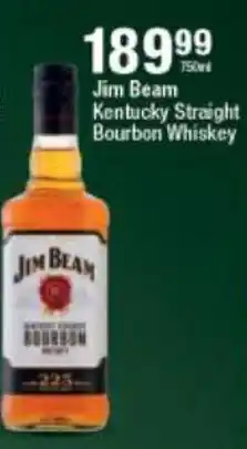 Checkers Liquor Shop Jim Beam Kentucky Straight Bourbon Whisky offer