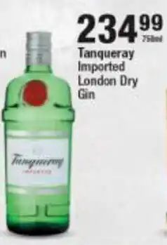 Checkers Liquor Shop Tanqueray Imported London Dry Gin offer