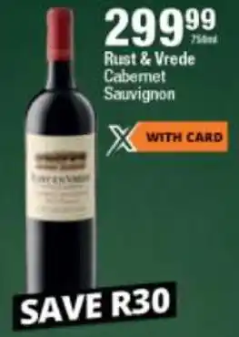 Rust & Vrede Cabernet Sauvignon 750ml