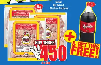 Boxer Superstores Goldi IQF Mixed Chicken Portions 3x5kg offer