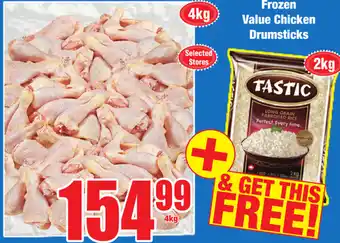 Boxer Superstores Frozen Value Chicken Drumsticks 4kg offer