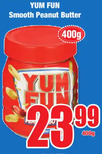 Yum Fun Smooth Peanut Butter 400g