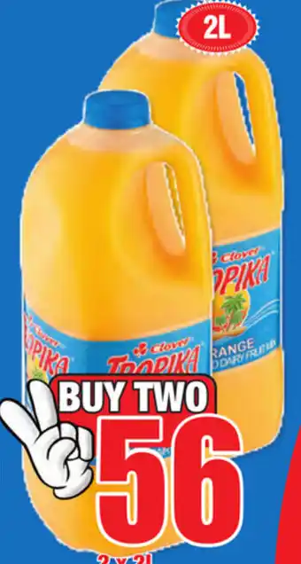 Boxer Superstores Clover Tropika Dairy Fruit Mix Assorted 2L offer