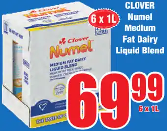 Boxer Superstores Clover Numel Medium Fat Dairy Liquid Blend 6x1L offer