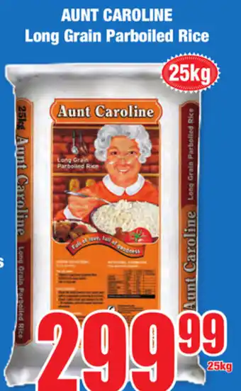 Boxer Superstores Aunt Caroline Long grain Parboiled Rice 25kg offer