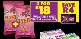 Shoprite TRUDA FLYERS MAIZE SNACK all variants 100g offer