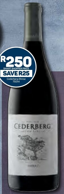 Pick n Pay Cederberg Shiraz 750ml offer