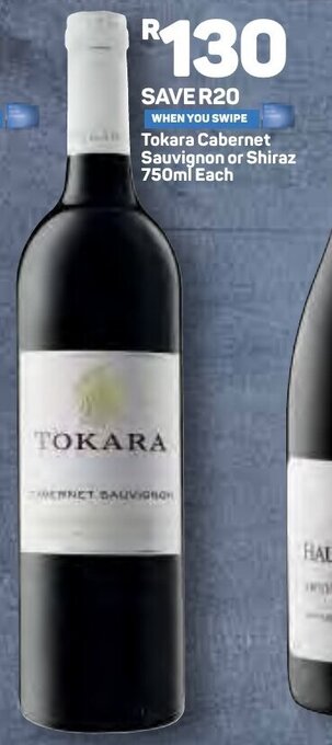 Pick n Pay Tokara Cabernet Sauvignon or Shiraz 750ml Each offer
