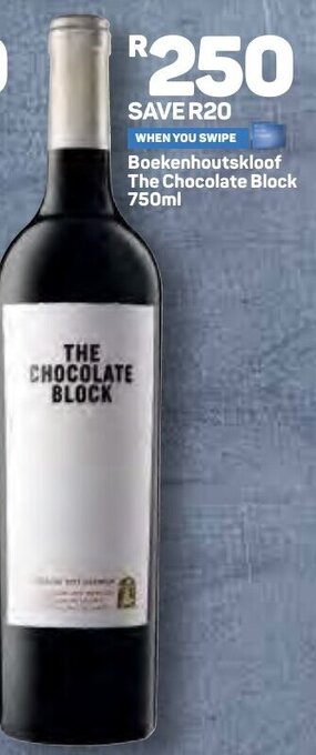 Pick n Pay Boekenhoutskloof The Chocolate Block 750ml offer