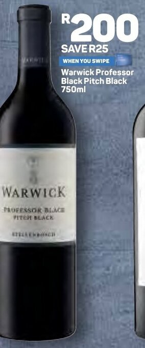 Pick n Pay Warwick Professor Black Pitch Black 750ml offer