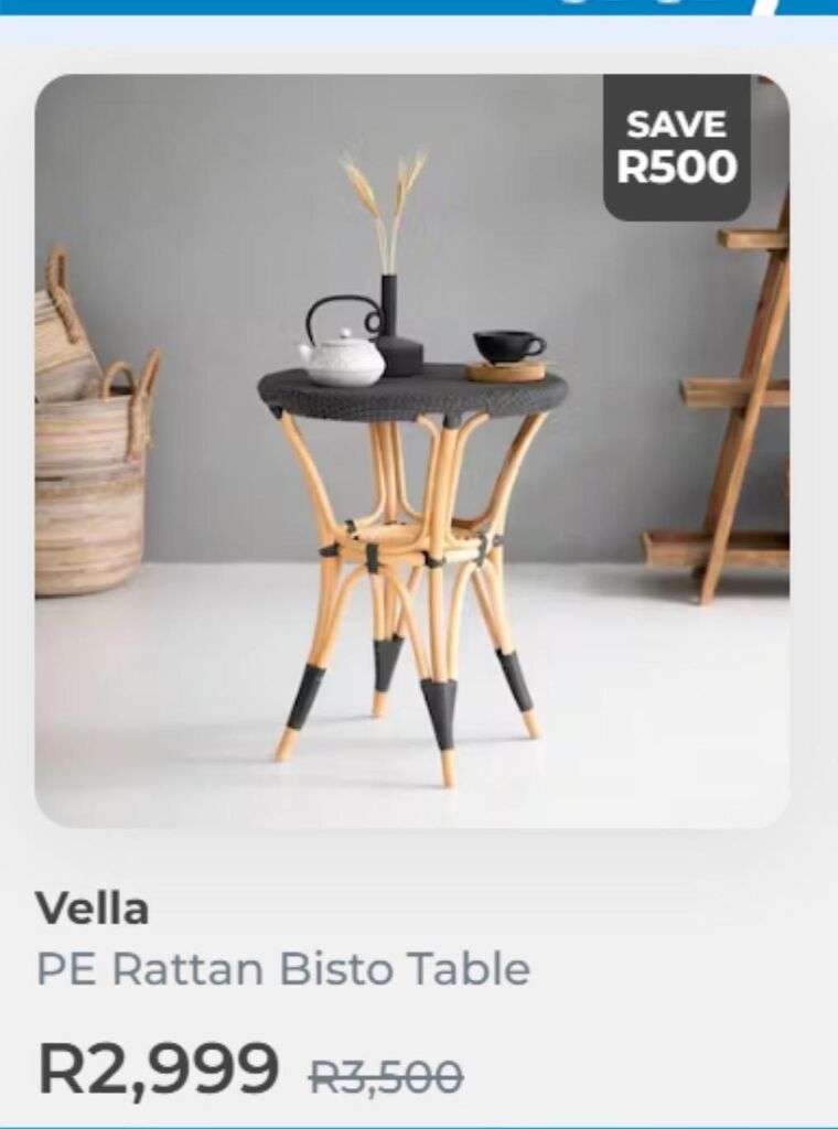 Table offer at OneDayOnly