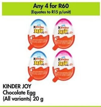 Makro KINDER JOY Chocolate Egg (All variants) 20 g offer