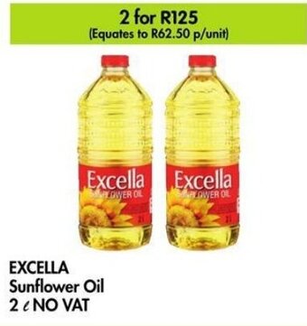 Makro EXCELLA Sunflower Oil 2L NO VAT offer