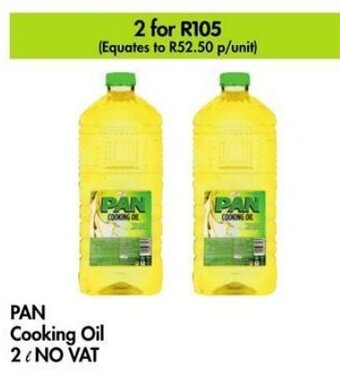 Makro PAN Cooking Oil 2 L NO VAT offer