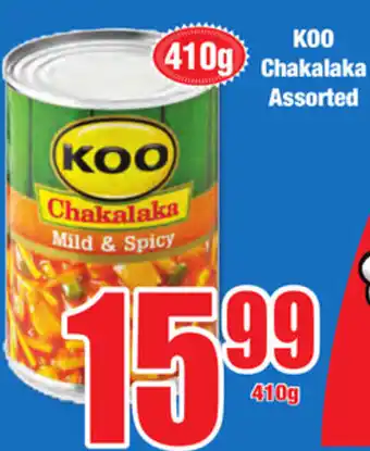 Boxer Superstores Koo Chakalaka Asstd 410g offer