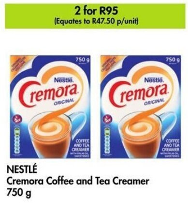 NESTLÉ Cremora Coffee and Tea Creamer 750g offer at Makro