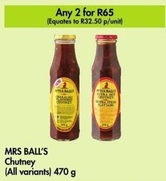 MRS BALL'S Chutney (All variants) 470 g
