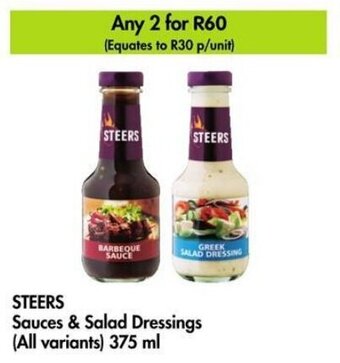 Makro STEERS Sauces & Salad Dressings (All variants) 375 ml offer