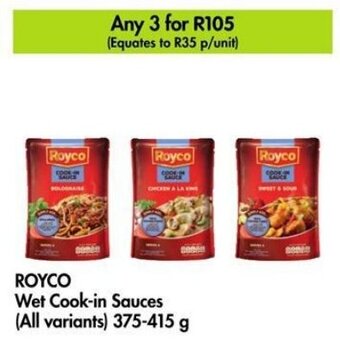 Makro ROYCO Wet Cook-in Sauces (All variants) 375-415 g offer