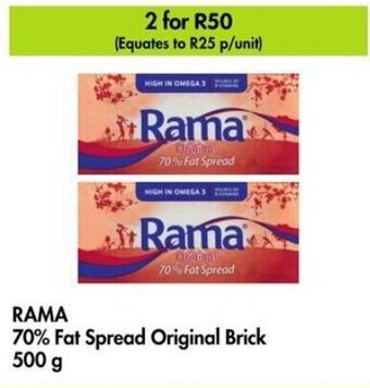 Makro RAMA 70% Fat Spread Original Brick 500 g offer