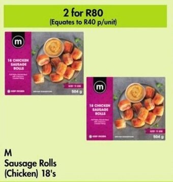 Makro M Sausage Rolls (Chicken) 18's offer