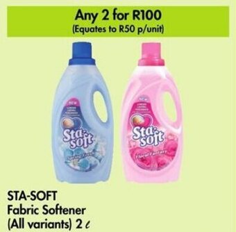 Makro STA-SOFT Fabric Softener (All variants) 2L offer