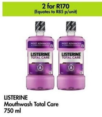Makro LISTERINE Mouthwash Total Care 750 ml offer
