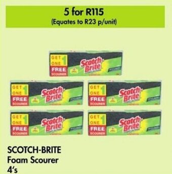 SCOTCH-BRITE Foam Scourer 4's