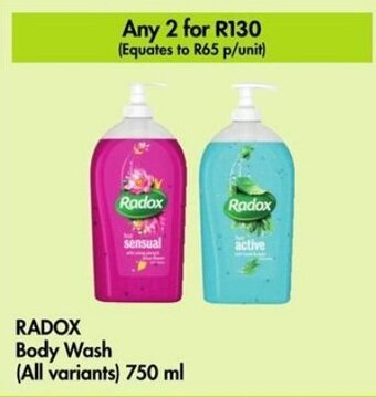 Makro RADOX Body Wash (All variants) 750 ml offer