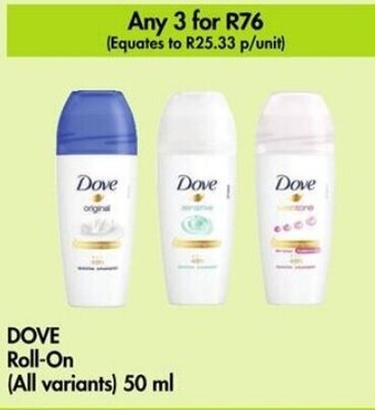 Makro DOVE Roll-On (All variants) 50 ml offer