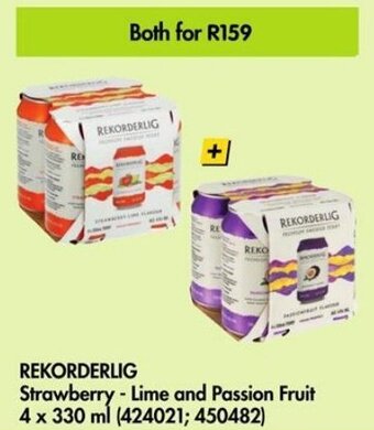 REKORDERLIG Strawberry - Lime and Passion Fruit 4 x 330 ml (424021; 450482)