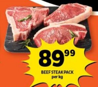 Shoprite BEEF STEAK PACK per kg offer