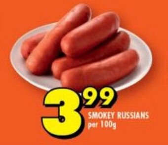 Shoprite SMOKEY RUSSIANS per 100g offer