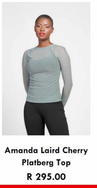 Amanda laird cherry platberg top