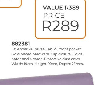 Honey Fashion Accessories Lavender pu purse. tan pu front pocket offer