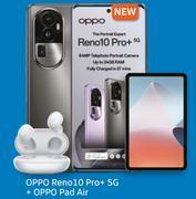 Telkom Oppo reno 10 pro+ 5g smartphone + oppo pad air offer