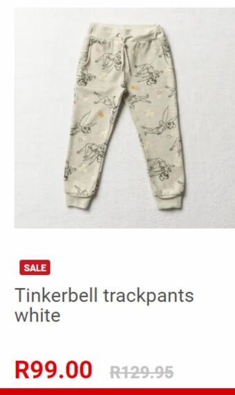 Ackermans Tinkerbell trackpants white offer