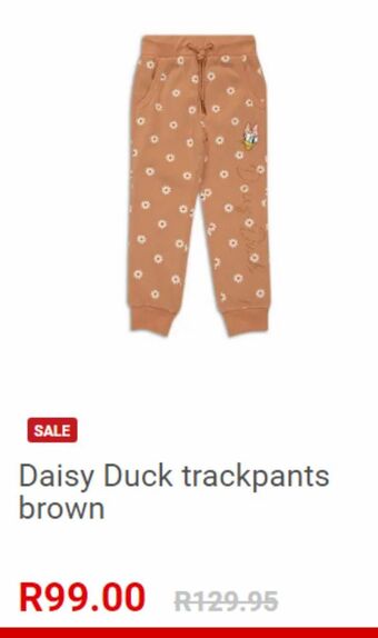 Ackermans Daisy duck trackpants brown offer