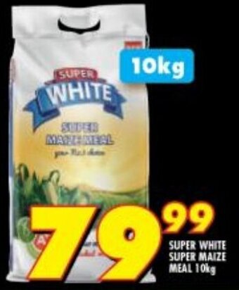 Shoprite SUPER WHITE SUPER MAIZE MEAL 10kg offer