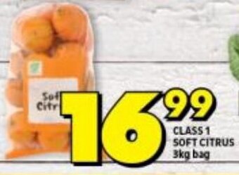 Shoprite CLASS 1 SOFT CITRUS 3kg bag offer