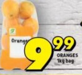 Shoprite ORANGES 1kg bag offer