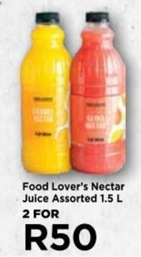 Food Lover's Market Food Lover's Nectar Juice Assorted 1.5 L 2 FOR offer